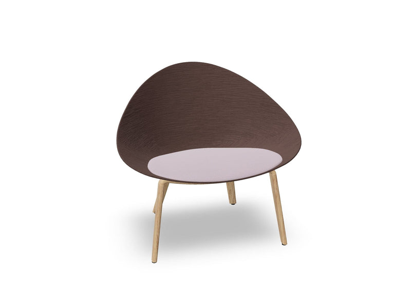 Adell 4 Leg Wood Lounge Chair lounge chair Arper 