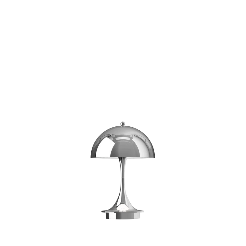 Panthella 160 Portable Table Lamp Table Lamps Louis Poulsen Chrome Plated 