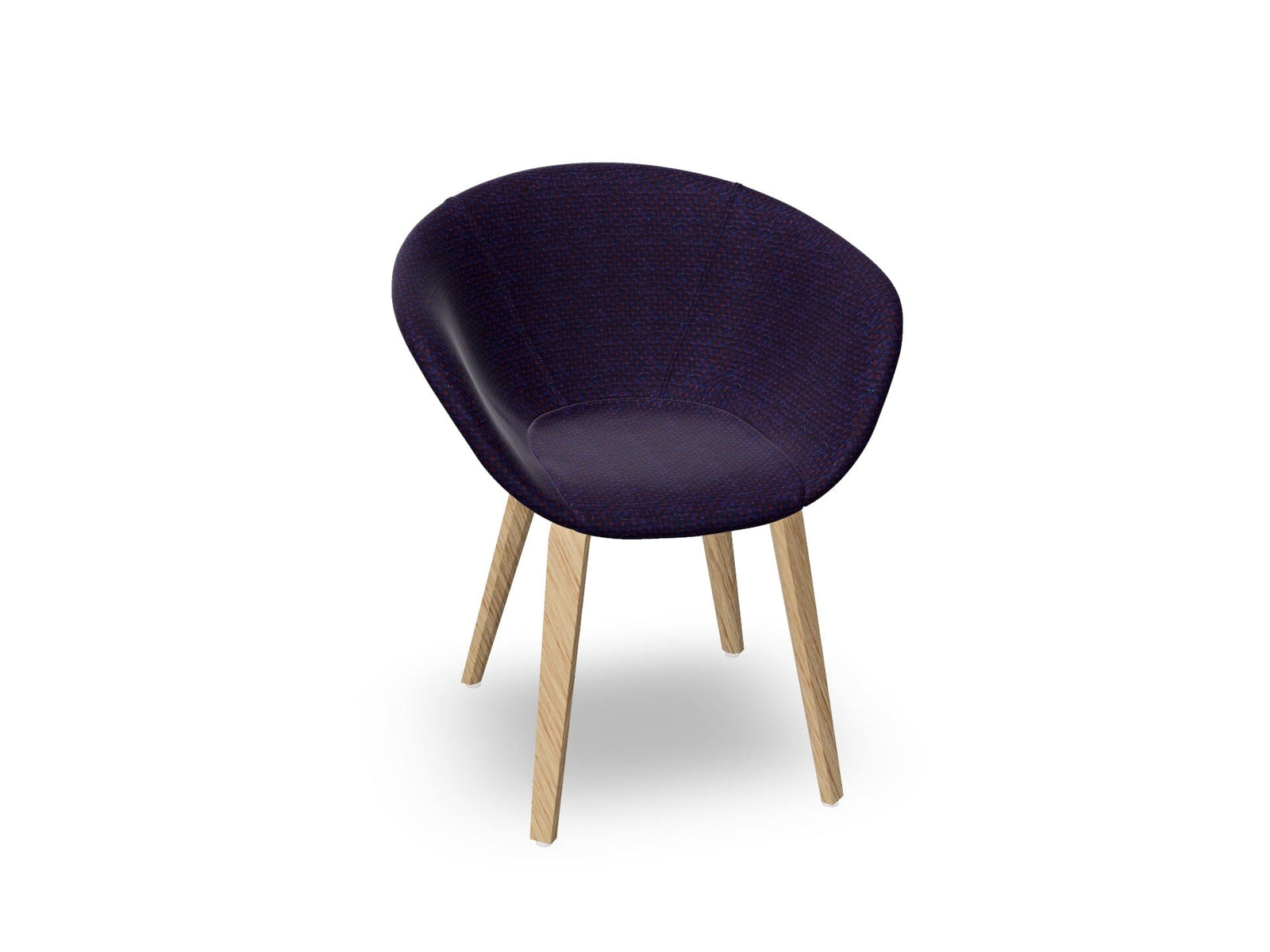Duna 02 Wood Leg Chair With Full Upholstery Chairs Arper 
