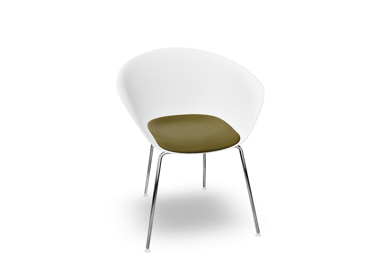 Duna 02 Four Leg Chair With Seat Cushion Chairs Arper 