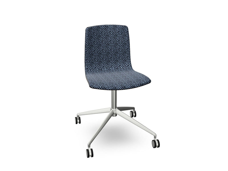 Aava 02 Fixed Trestle Base Wood Chair With Front Upholstery Chairs Arper 
