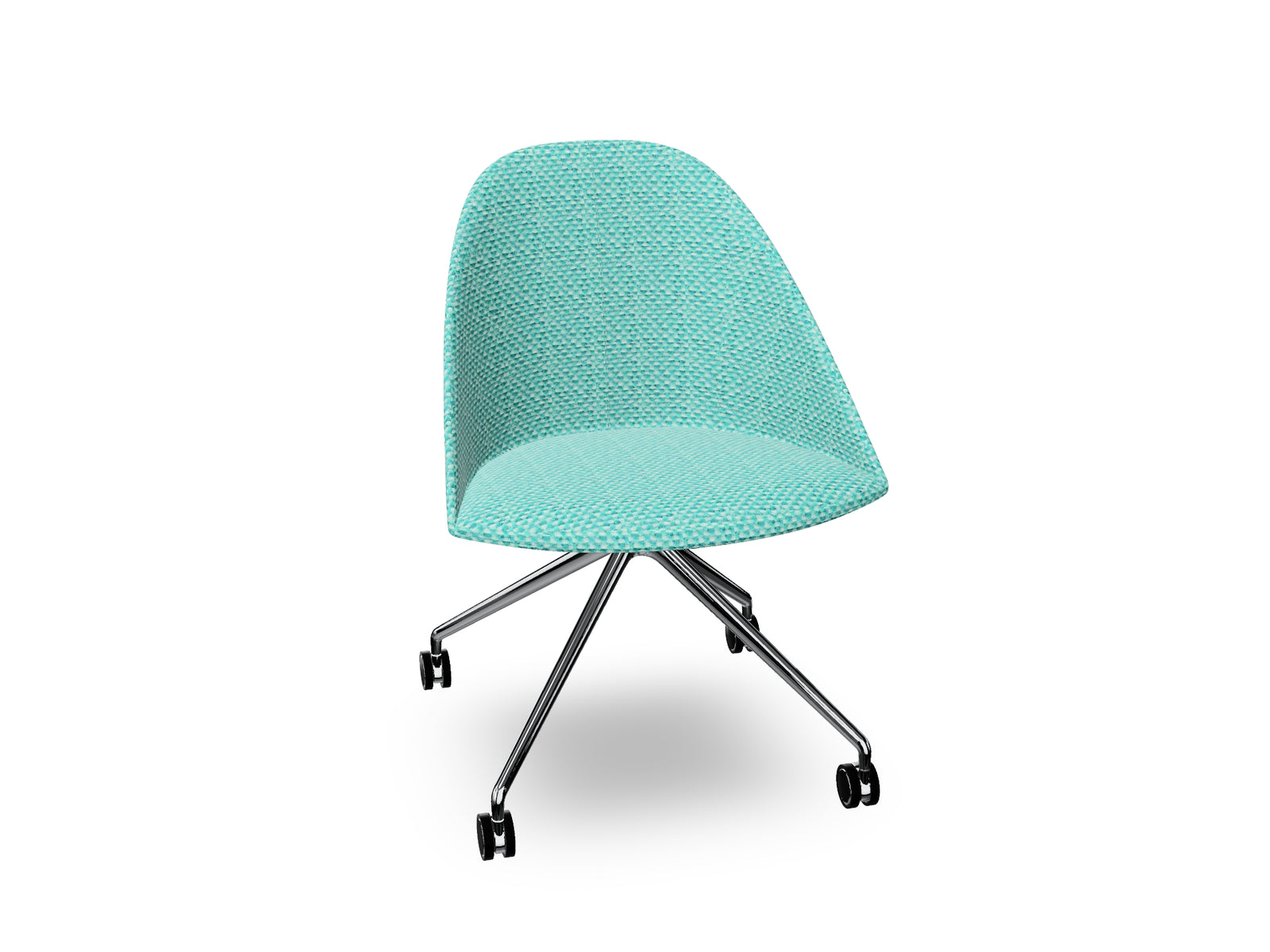 Cila Fully Upholtered Chair With Fixed Trestle Base