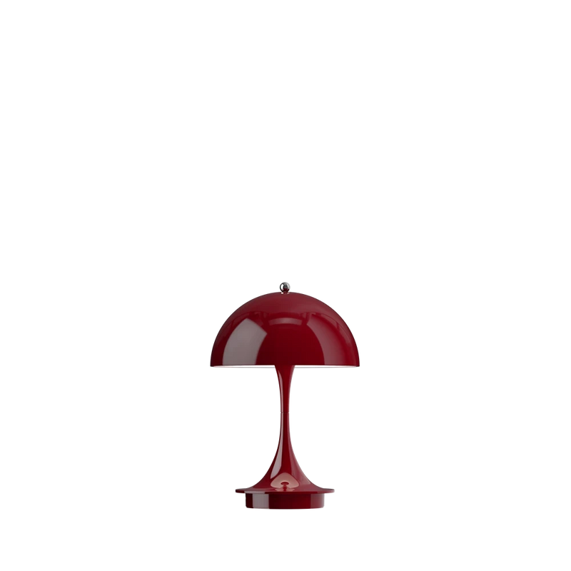 Panthella 160 Portable Table Lamp Table Lamps Louis Poulsen Burgundy 