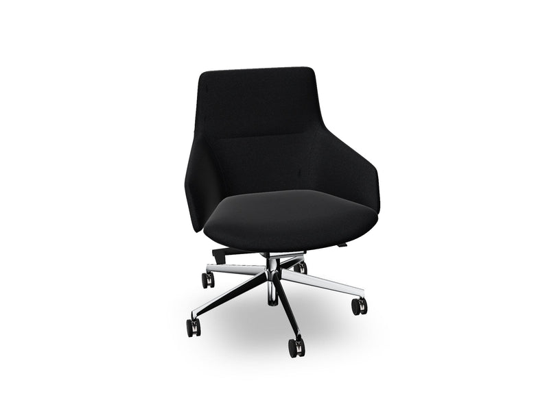 Aston Conference Syncro Five Way Star Base Armchair task chair Arper 