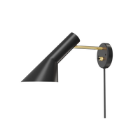 AJ Wall Sconce wall / ceiling lamps Louis Poulsen With Switch Black/Brass 