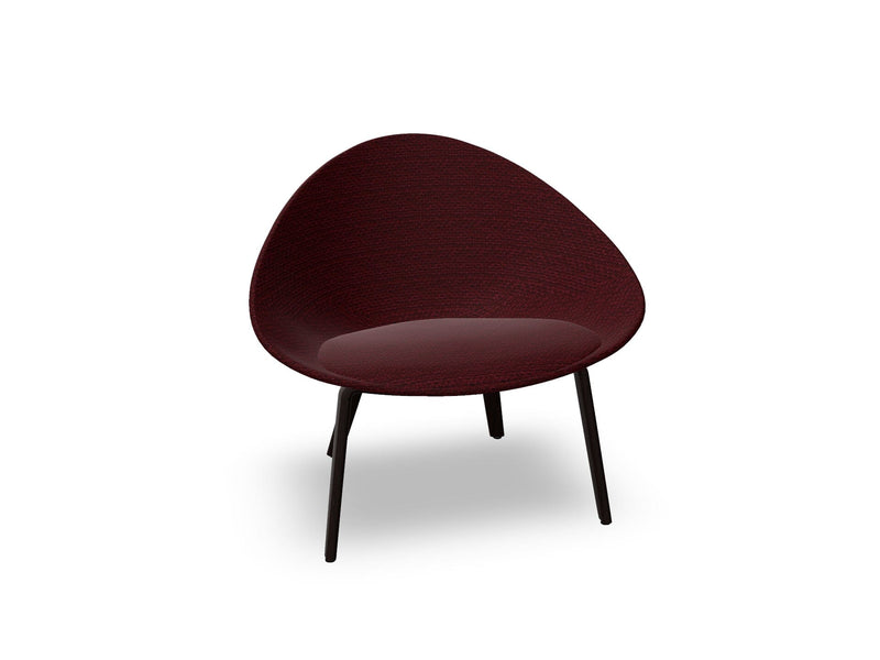 Adell 4 Leg Wood Lounge Chair With Fully Upholstered lounge chair Arper 