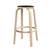 64 High Stool Stools Artek 29.5 inch legs natural lacquered, seat black linoleum 