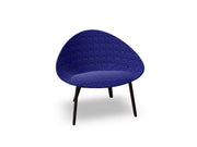 Adell 4 Leg Wood Lounge Chair With Fully Upholstered lounge chair Arper 
