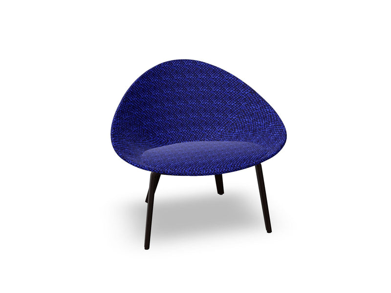 Adell 4 Leg Wood Lounge Chair With Fully Upholstered lounge chair Arper 