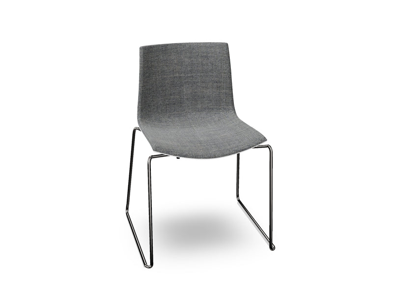 Catifa 46 Sled Base Polypropylene with Front-Face Upholstery