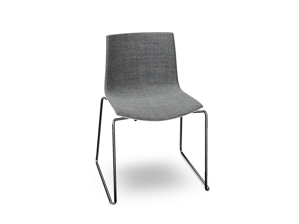 Catifa 46 Sled Base Polypropylene with Front-Face Upholstery