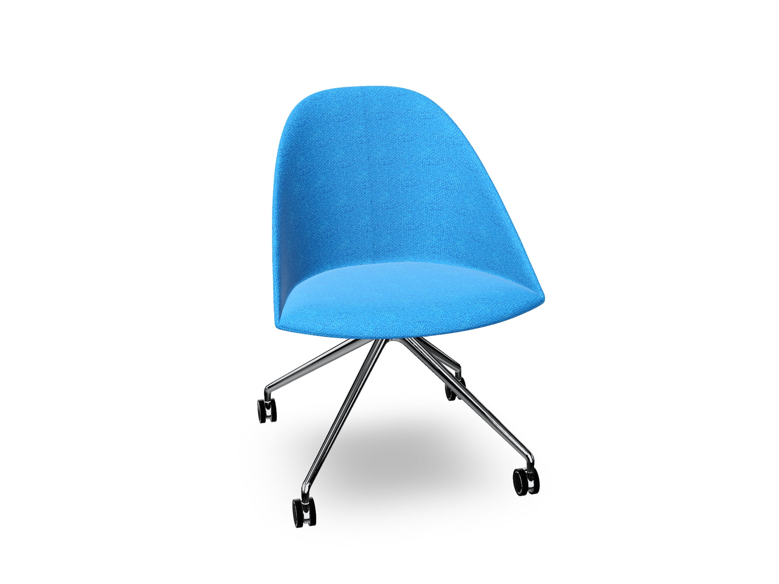 Cila Fully Upholtered Chair With Fixed Trestle Base