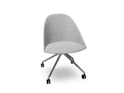 Cila Fully Upholtered Chair With Fixed Trestle Base Chairs Arper 