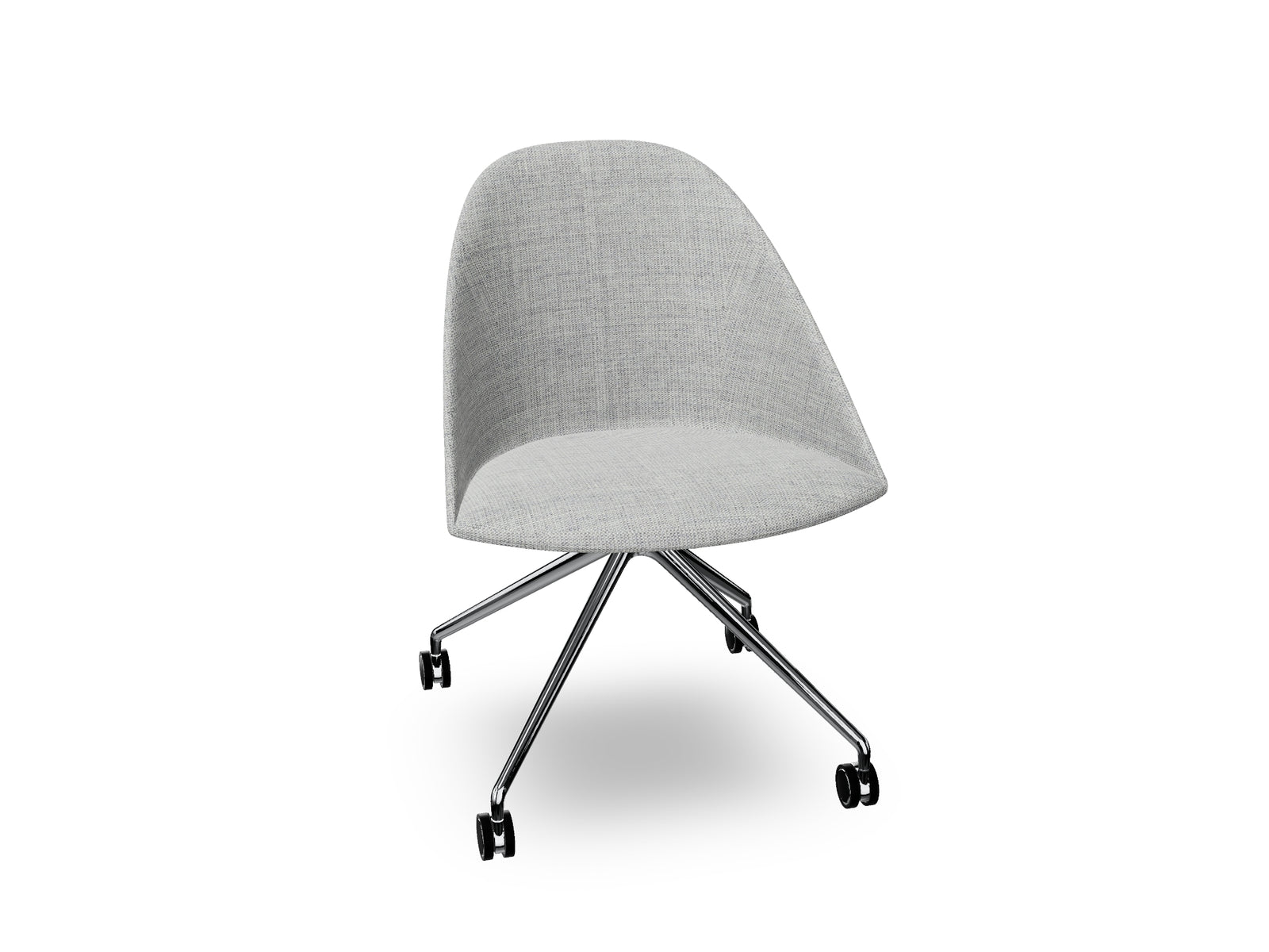 Cila Fully Upholtered Chair With Fixed Trestle Base