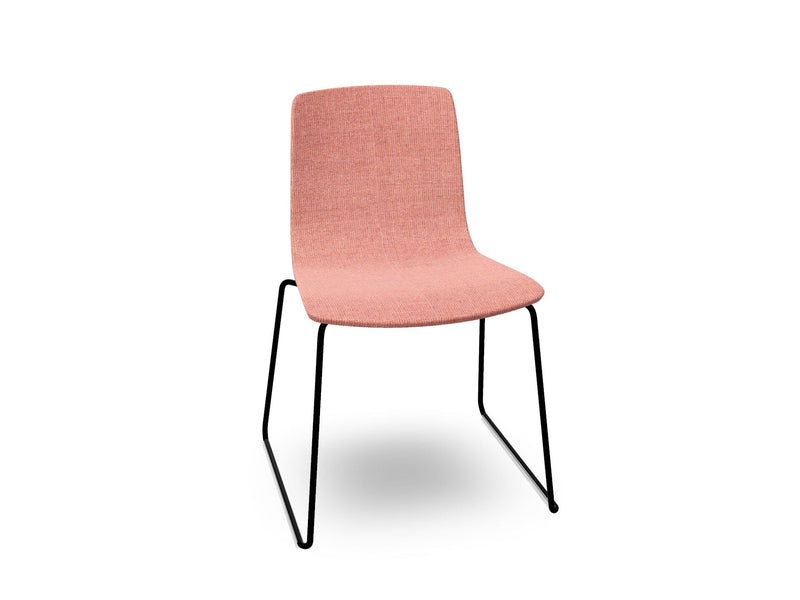 Aava 02 Sled Base Chair With Fully Upholstered Chairs Arper 