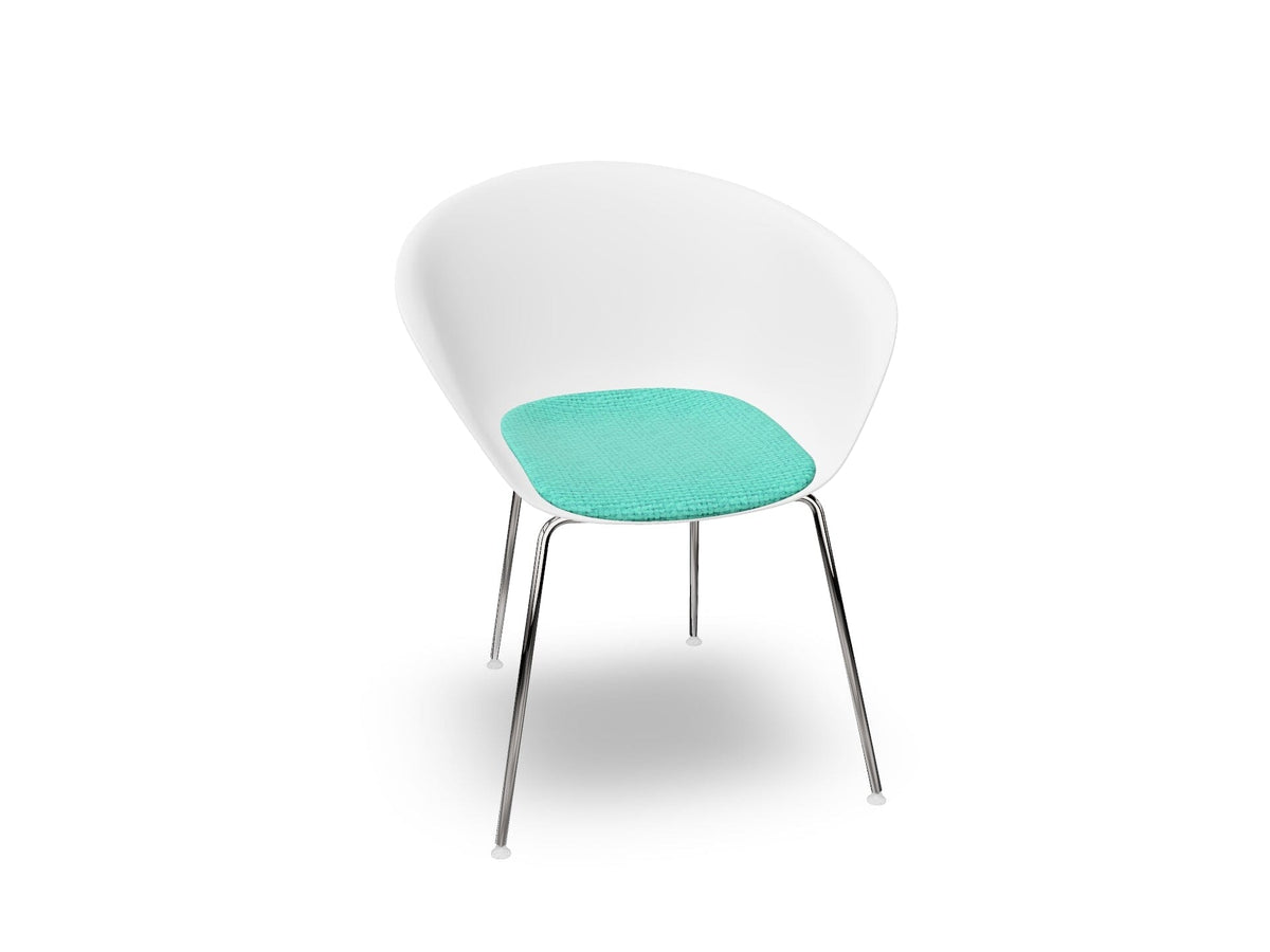 Duna 02 Four Leg Chair With Seat Cushion Chairs Arper 