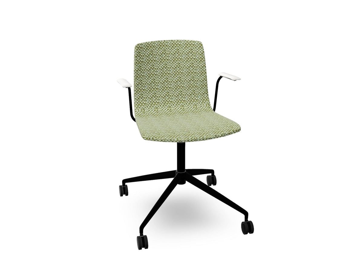 Aava 02 Fixed Trestle Base Chair With Fully Upholstered Chairs Arper 