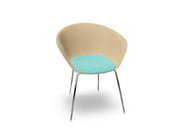 Duna 02 Four Leg Chair With Seat Cushion Chairs Arper 