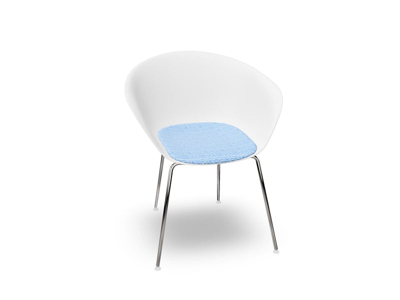 Duna 02 Four Leg Chair With Seat Cushion Chairs Arper 