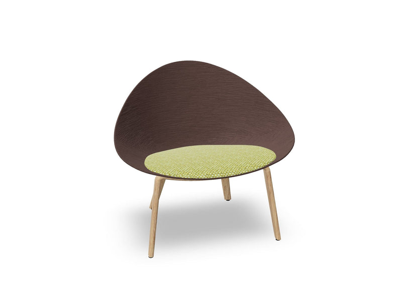 Adell 4 Leg Wood Lounge Chair lounge chair Arper 