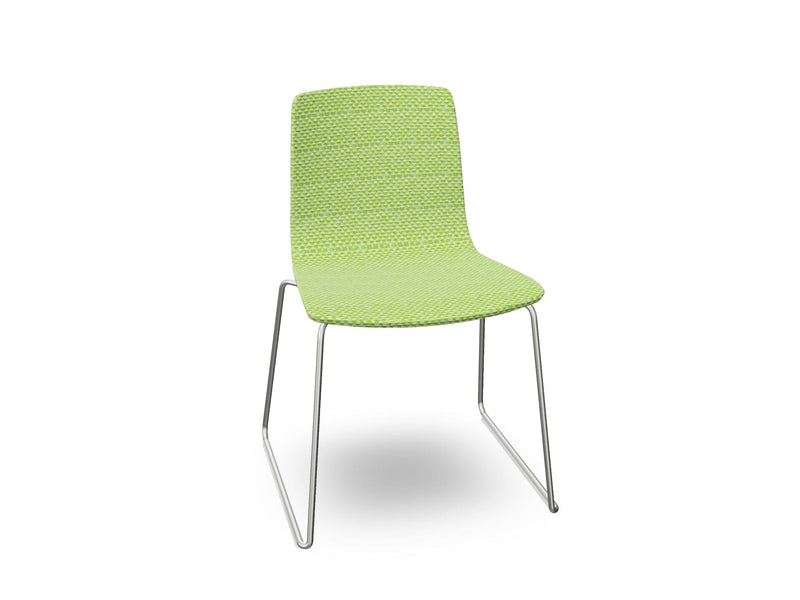 Aava 02 Sled Base Chair With Fully Upholstered Chairs Arper 