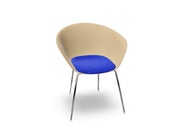 Duna 02 Four Leg Chair With Seat Cushion Chairs Arper 