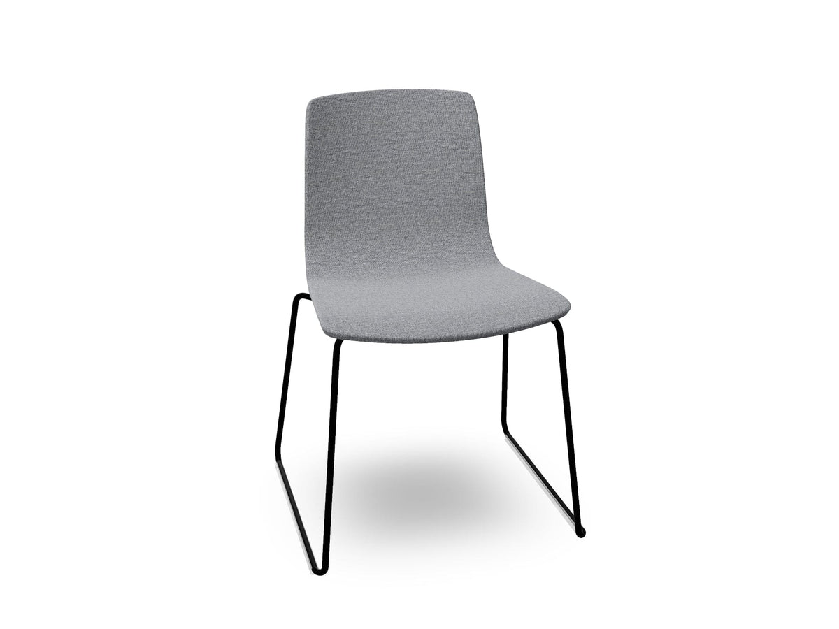 Aava 02 Sled Base Chair With Fully Upholstered Chairs Arper 