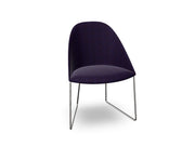 Cila Fully Upholstered Chair With Sled Base Chairs Arper 