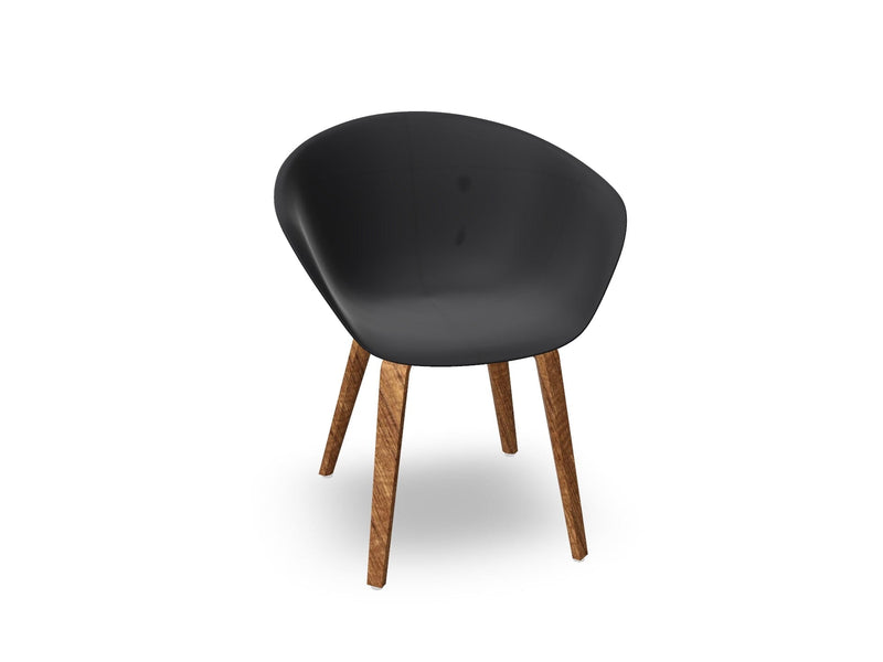 Duna 02 Polypropylene Chair With Wood Legs Chairs Arper 