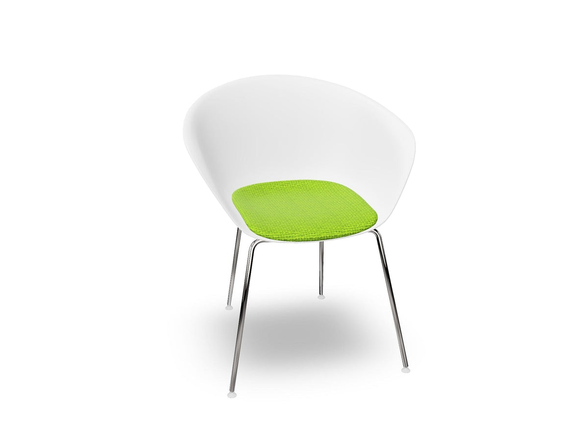 Duna 02 Four Leg Chair With Seat Cushion Chairs Arper 