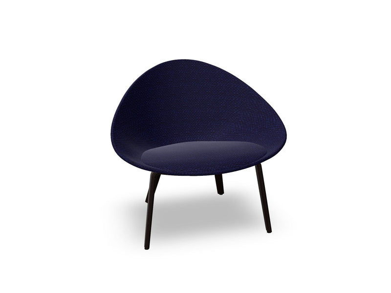 Adell 4 Leg Wood Lounge Chair With Fully Upholstered lounge chair Arper 