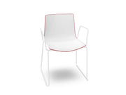 Catifa 46 Polypropylene Bi-Color Sled Base Chair Side/Dining Arper 