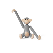 Kay Bojesen Monkey, Mini, Painted Beech (Grey), view 2
