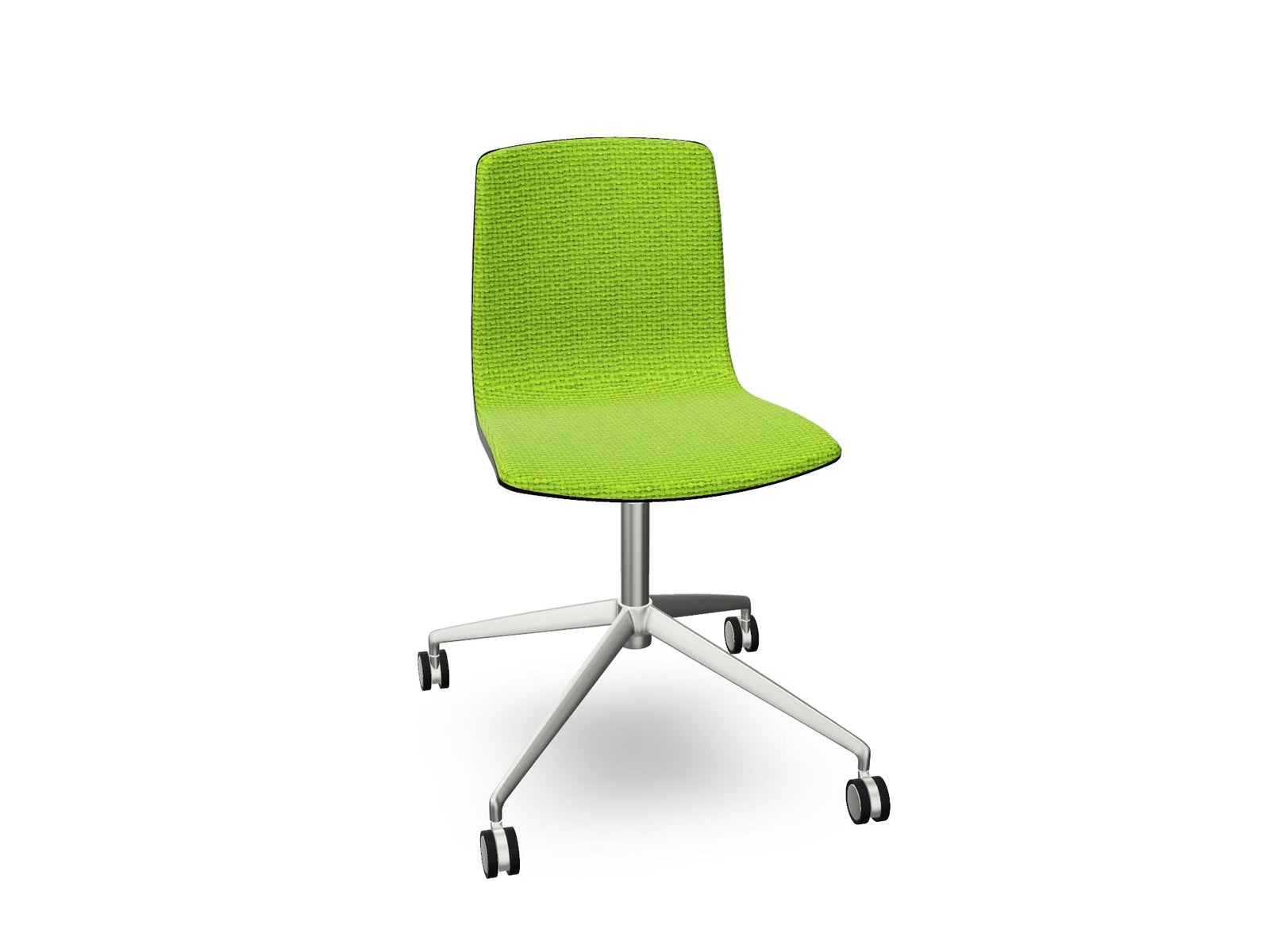 Aava 02 Fixed Trestle Base Wood Chair With Front Upholstery Chairs Arper 