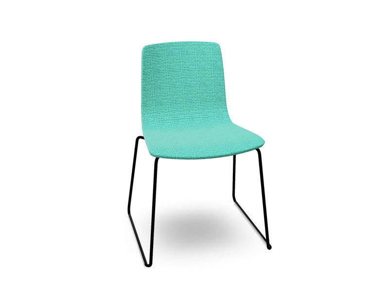 Aava 02 Sled Base Chair With Fully Upholstered Chairs Arper 
