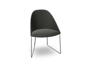 Cila Fully Upholstered Chair With Sled Base Chairs Arper 