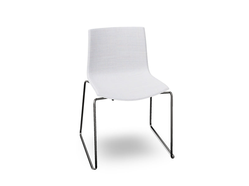 Catifa 46 Sled Base Polypropylene with Front-Face Upholstery