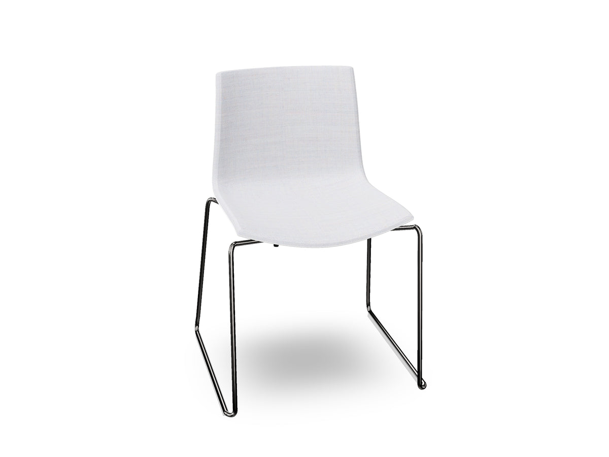 Catifa 46 Sled Base Polypropylene with Front-Face Upholstery