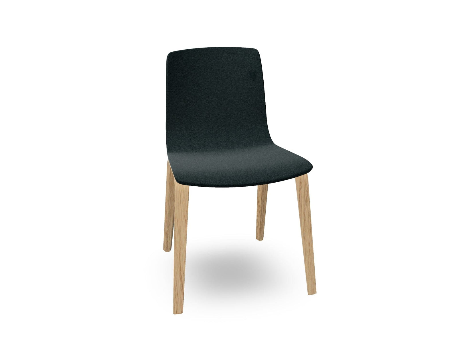 Aava 02-4 Wood Legs Chair With Fully Upholstered Chairs Arper 