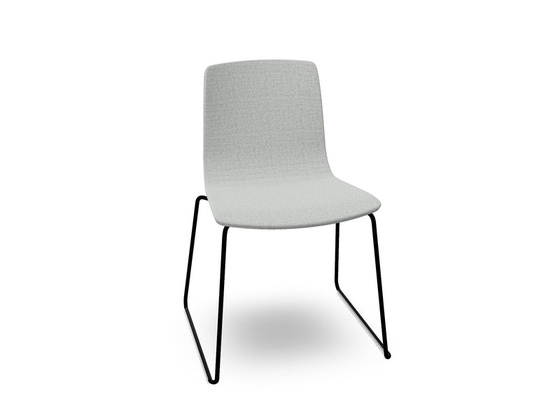 Aava 02 Sled Base Chair With Fully Upholstered Chairs Arper 