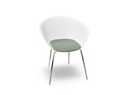 Duna 02 Four Leg Chair With Seat Cushion Chairs Arper 