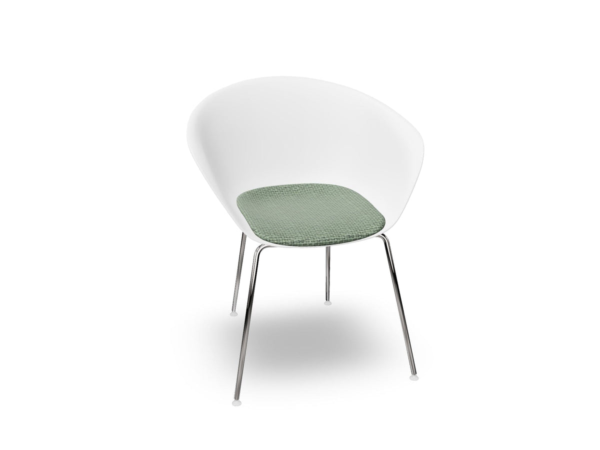 Duna 02 Four Leg Chair With Seat Cushion Chairs Arper 