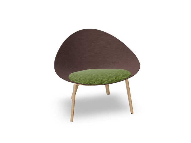 Adell 4 Leg Wood Lounge Chair lounge chair Arper 