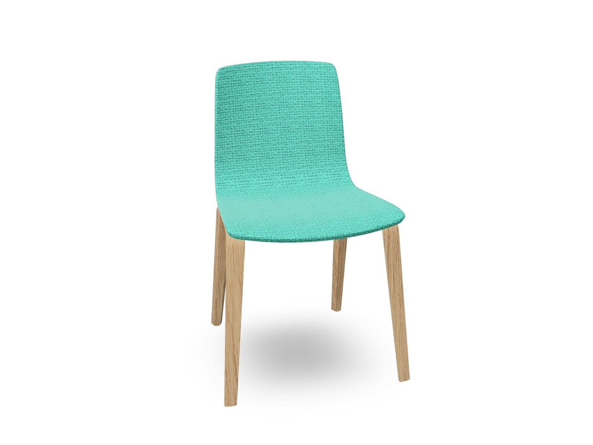 Aava 02-4 Wood Legs Chair With Fully Upholstered Chairs Arper 