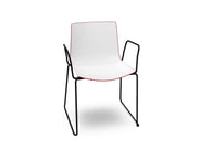 Catifa 46 Polypropylene Bi-Color Sled Base Chair Side/Dining Arper 