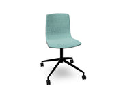 Aava 02 Fixed Trestle Base Wood Chair With Front Upholstery Chairs Arper 