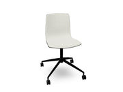 Aava 02 Fixed Trestle Base Wood Chair With Front Upholstery Chairs Arper 