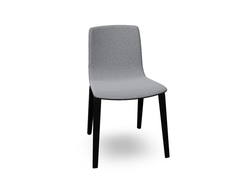 Aava 02 Wooden Chair with Front Upholstery Chairs Arper 