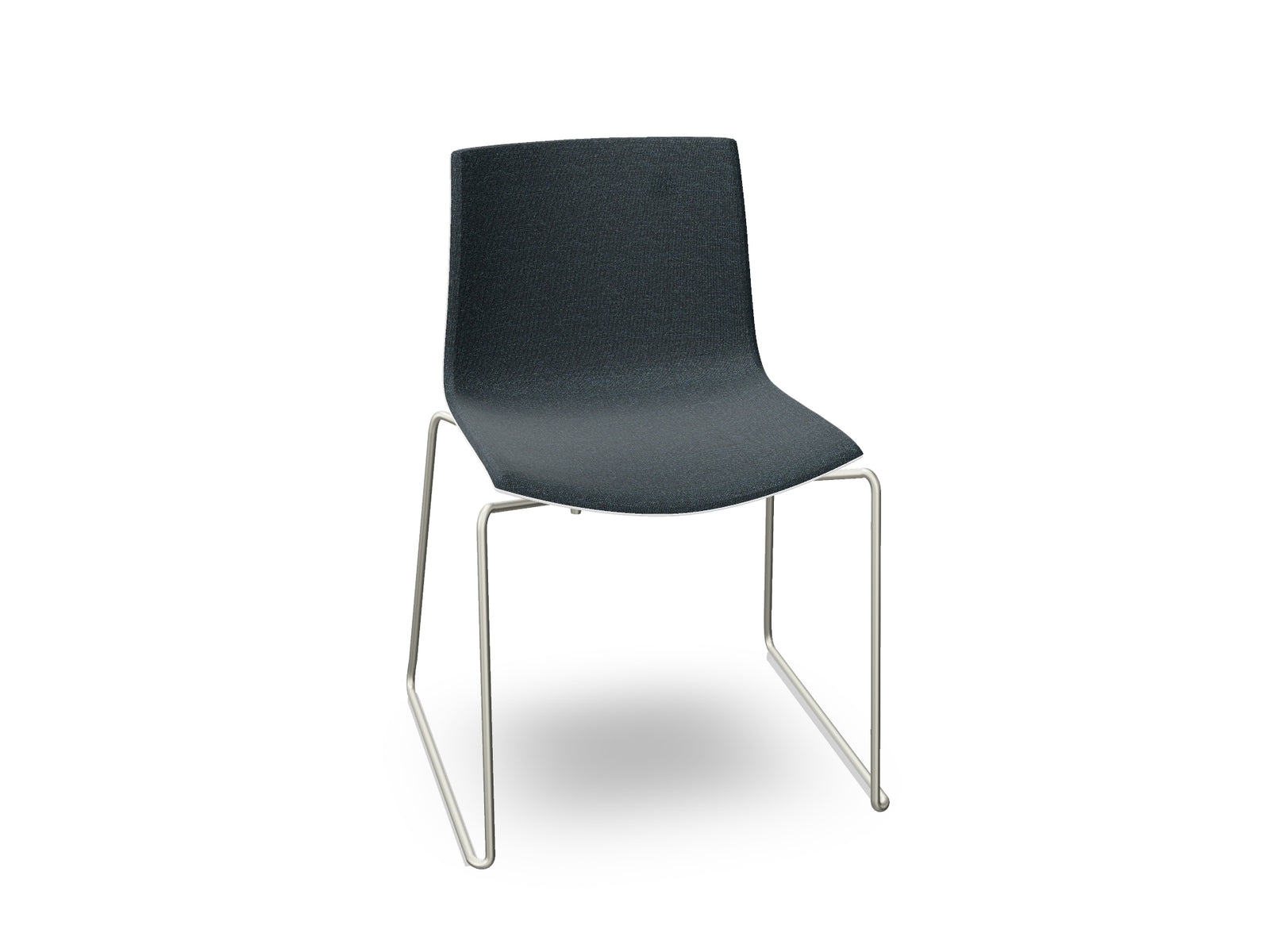 Catifa 46 Sled Base Polypropylene with Front-Face Upholstery