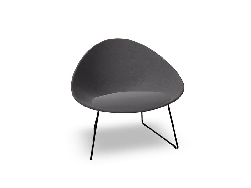Adell Sled Base Lounge Chair With Fully Upholstered lounge chair Arper 